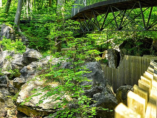 Brücke im Felsenmeer